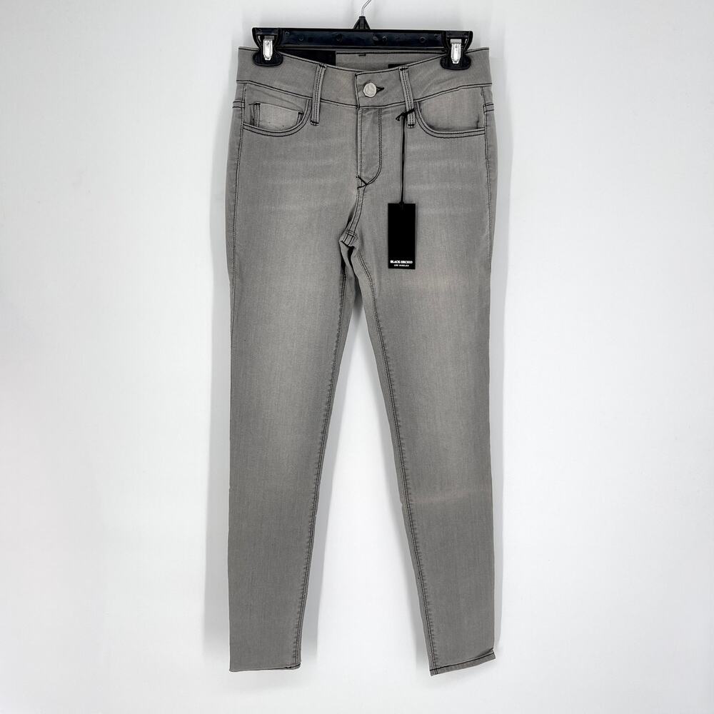 Black Orchid Denim NEW Gray Skinny Jeans Womens Sz 27 SAMPLE Black Star Stretch
